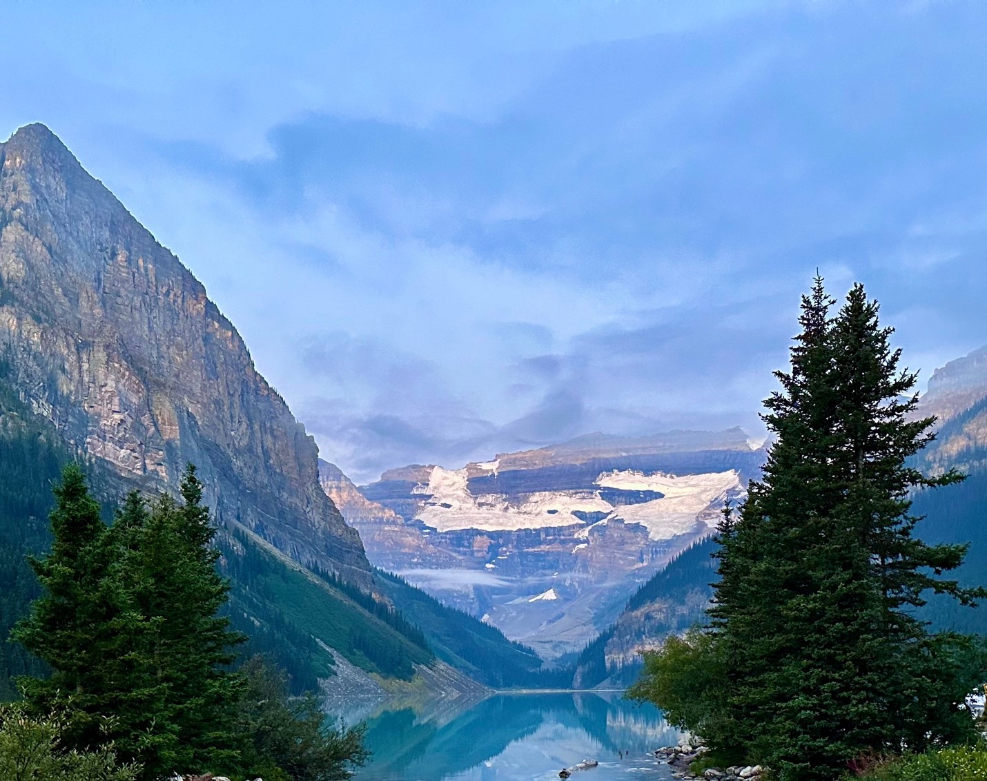 mountain and trees